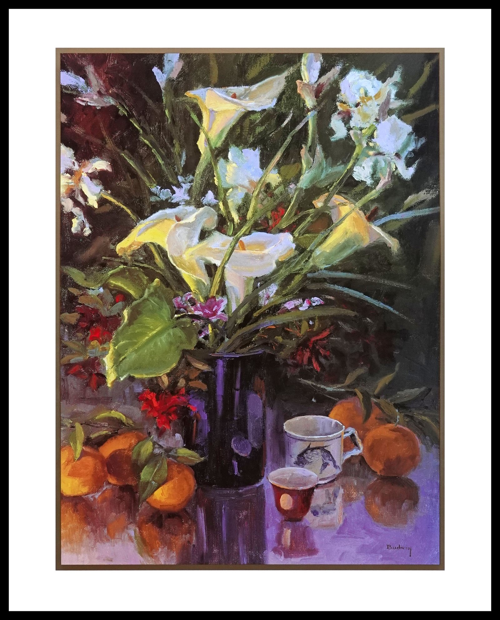 DNA BJP606 Still Life With Calla Lillies